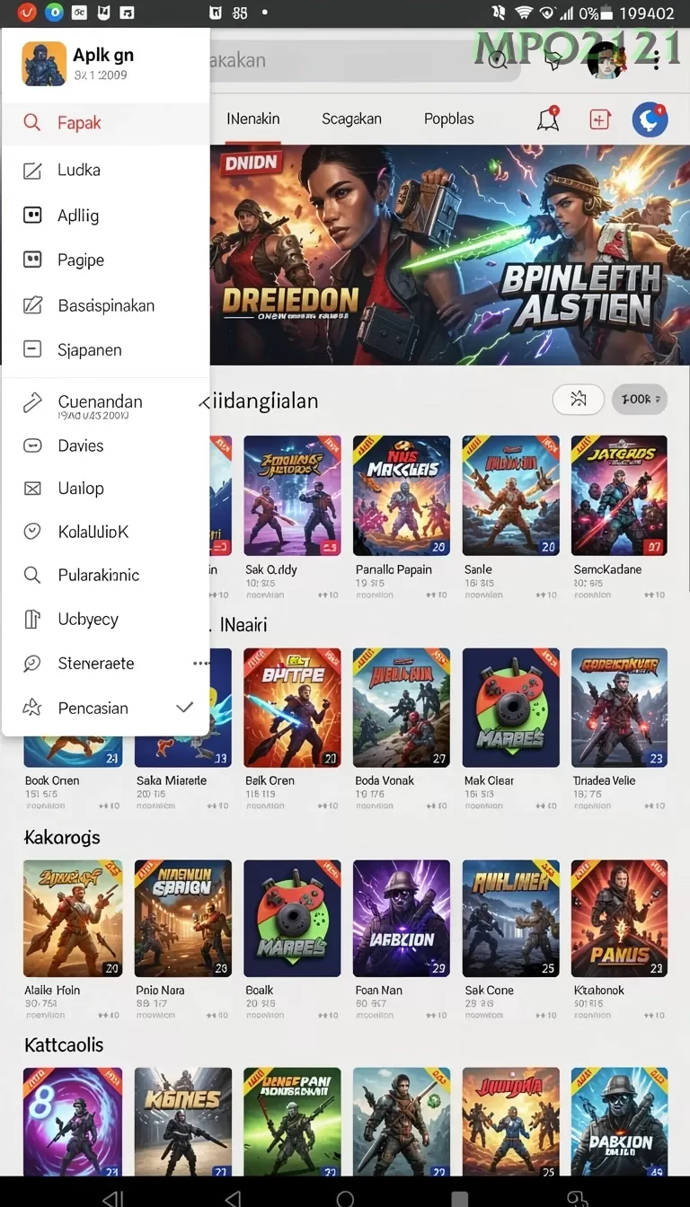 Cuplikan layar ZARA4D — halaman utama