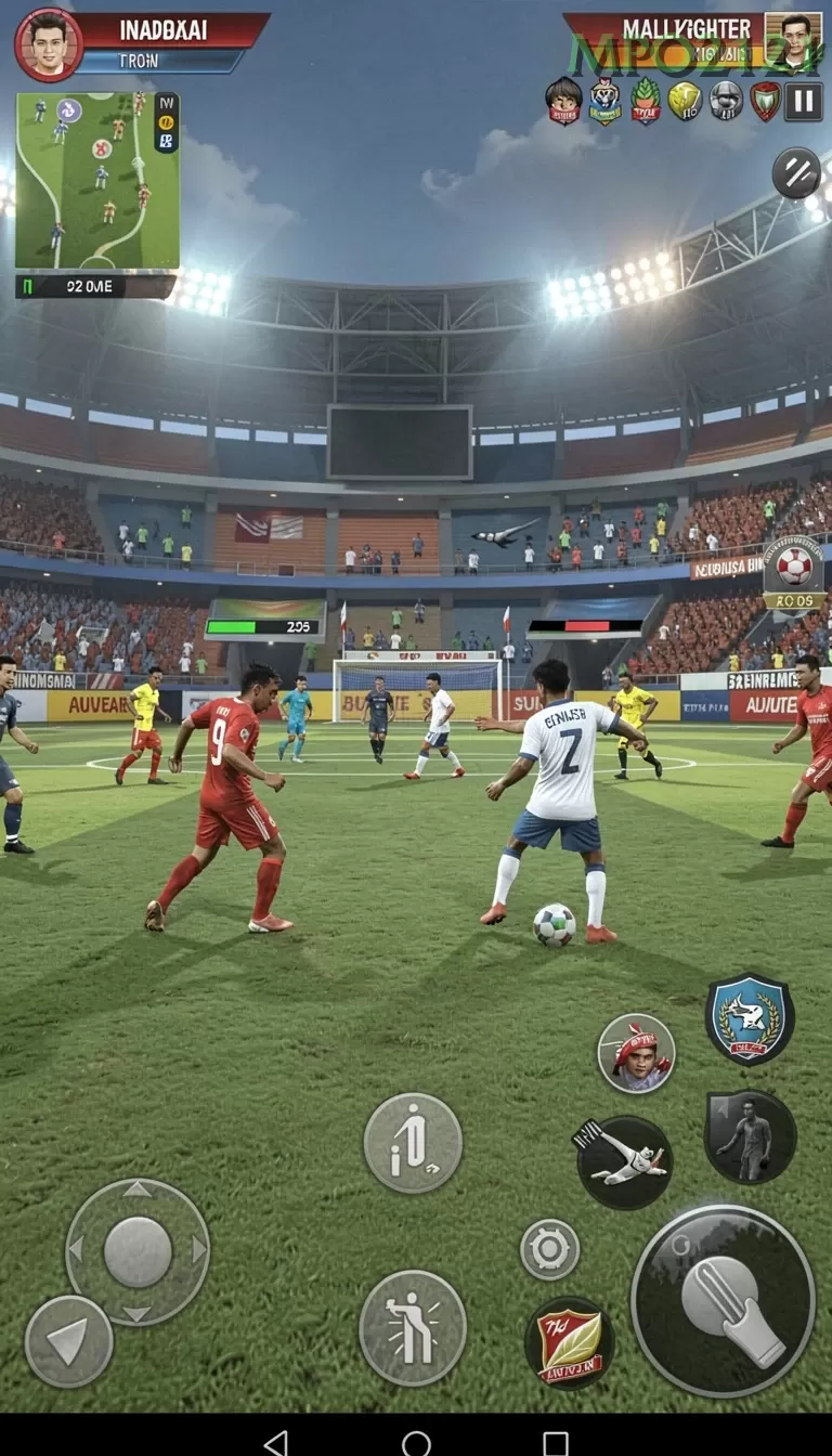 Cuplikan layar TV888 — menu navigasi